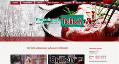 Desktop Screenshot of fleischerei-tockloth.de